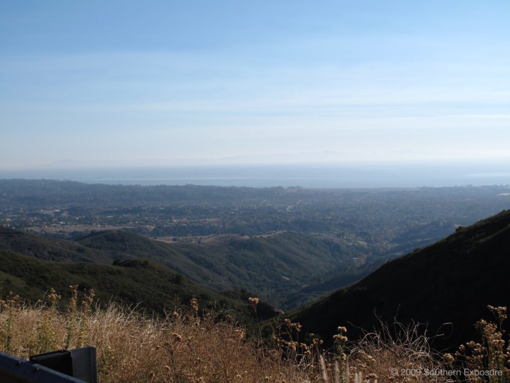 Coming down 154 into Santa Barbara